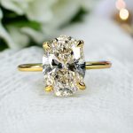 Oval Cut Solitaire Lab Grown Diamond Ring