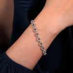 1.50 Carat Lab Grown Diamond White Gold Bracelet - Image 3