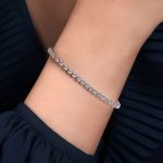 White Gold 3.80 Carat Lab Grown Diamond Bracelet - Image 3