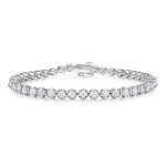 2 Carat Lab Grown Diamond White Gold Bracelet