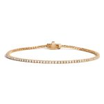 2 Carat Lab Grown Diamond Gold Bracelet