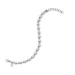 Beautiful Gemstone Lab Grown Diamond Tennis Bracelet