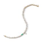 Tennis Style Lab Grown Diamond Gold Bracelet