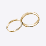 Beautiful Wedding Gold Lab Grown Diamond Band - Image 2