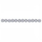 White Gold 3.80 Carat Lab Grown Diamond Bracelet - Image 2