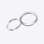 Beautiful Wedding Gold Lab Grown Diamond Band - Image 4