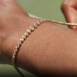 Round Ruby Lab Grown Diamond Gold Tennis Bracelet - Image 3