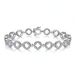 1.50 Carat Lab Grown Diamond White Gold Bracelet