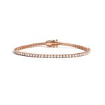 3 Carat Lab Grown Diamond Gold Bracelet - Image 2