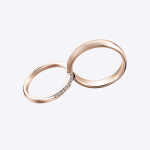 Beautiful Wedding Gold Lab Grown Diamond Band - Image 6