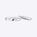 Beautiful Wedding Couple Gold Lab Grown Diamond Band - Image 3