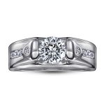 Round Lab Grown Diamond Men's Band