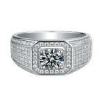 1.90 Ct Lab Grow Diamond Gold Men's Ring