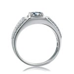 1.90 Ct Lab Grow Diamond Gold Men's Ring - Image 3