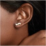 Pear Cut Women Earring Certified Lab Grown Diamond Gold - Image 2