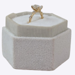 Oval Cut Solitaire with Accents Lab Grown Diamond Gold Ring - Image 2