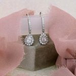 Pear and Round Halo Fancy Drops Earring - Image 5