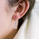 Emerald and Asscher Cut Lab Grown Diamond Drop Earring - Image 4
