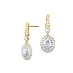 Royal Oval Lab Grown Diamond Gold Earring
