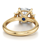 Beautiful Engagement Cushion Cut Lab Grown Diamond Hidden Halo Ring - Image 4