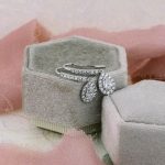 Pear and Round Halo Fancy Drops Earring - Image 4