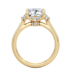 Beautiful Engagement Cushion Cut Lab Grown Diamond Hidden Halo Ring - Image 3