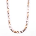 Platinum designer TWO TONE Curb Chain for Men