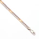 Platinum Tight Curb Rose Gold Chain for Men - Image 2
