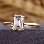 1.50 Carat Emerald Cut Solitaire Ring