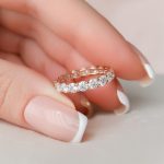 2.00 Carat Lab Grown Diamond Eternity Gold Band - Image 2