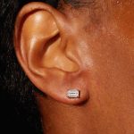 Emerald Lab Grown Diamond Platinum Studs - Image 4