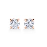 1.50 Carat Lab Grown Diamond Round Brilliant Gold Studs - Image 7
