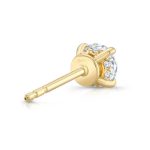 1.50 Carat Lab Grown Diamond Round Brilliant Gold Studs - Image 3