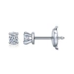 2.00 Carat Oval Lab Diamond Studs - Image 5