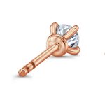 Round Brilliant Lab Diamond Gold Studs - Image 9