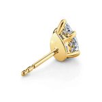 Pear Cut Lab Grown Diamond Gold Studs - Image 3