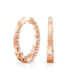 3.00 Carat lab Grown Diamond Gold Hoops Earring - Image 6