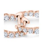 1.00 Carat Lab Grown Diamond Gold Hoops - Image 8