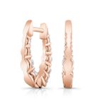 1.00 Carat Lab Grown Diamond Gold Hoops - Image 7