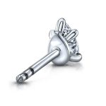 Pear Lab Grown Diamond Platinum Studs - Image 3