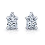 Pear Lab Grown Diamond Platinum Studs