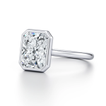 Radiant Lab Grown Diamond Platinum Ring - Image 2