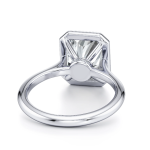 Radiant Lab Grown Diamond Platinum Ring - Image 4