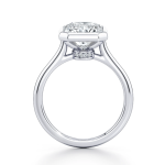 Radiant Lab Grown Diamond Platinum Ring - Image 3