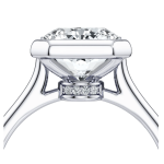Radiant Lab Grown Diamond Platinum Ring - Image 5