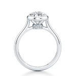Pear Cut Lab Grown Diamond Platinum Ring - Image 4