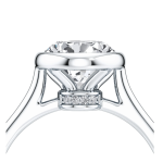 Pear Cut Lab Grown Diamond Platinum Ring - Image 5