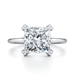 Princess Cut Solitaire Lab Grown Diamond Platinum Ring