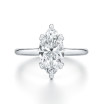 Marquise Cut Lab Grown Diamond Solitaire Platinum Ring