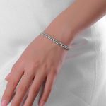 Bubbly Lab Grown Diamond Platinum Bracelet - Image 2